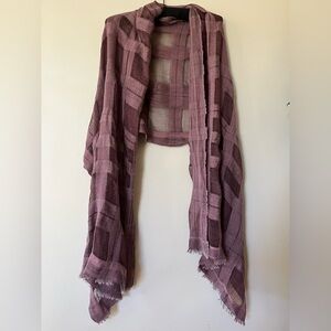 Oska large scarf sheer textured